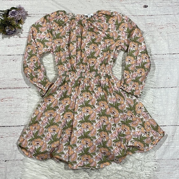 J.Crew x Liberty Art Smocked-waist mini dress in Butterfield Poppy Pattern - Picture 2 of 11